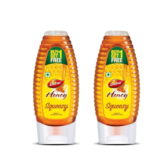  Dabur Honey - World's No.1 Honey Brand 400 g Squeezy Pack ((Buy 1 Get 1 Free))