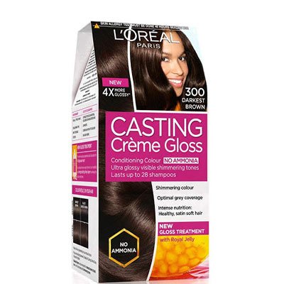  Loreal Paris Loreal Paris Casting Creme Gloss Hair Colour Darkest Brown 300 159.5 gm 159.5 g