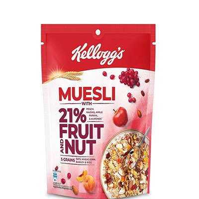  Kelloggs Muesli - With 21% Fruit & Nut 240 g Pouch