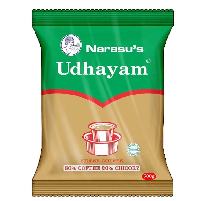  Narasus Coffee - Udhayam, Blend of Coffee & Chicory 500 g Pouch