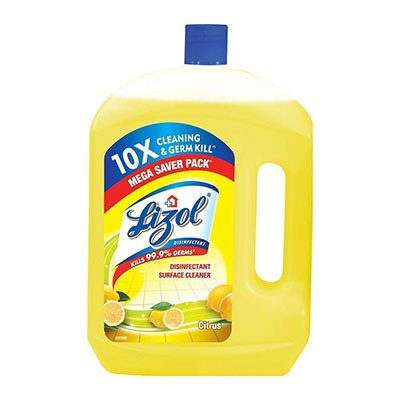  Lizol Disinfectant Surface & Floor Cleaner Liquid - Citrus, Kills 99.9% Germs 2 L