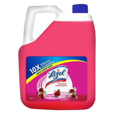  Lizol Disinfectant Surface & Floor Cleaner Liquid - Floral, Kills 99.9% Germs 5 L