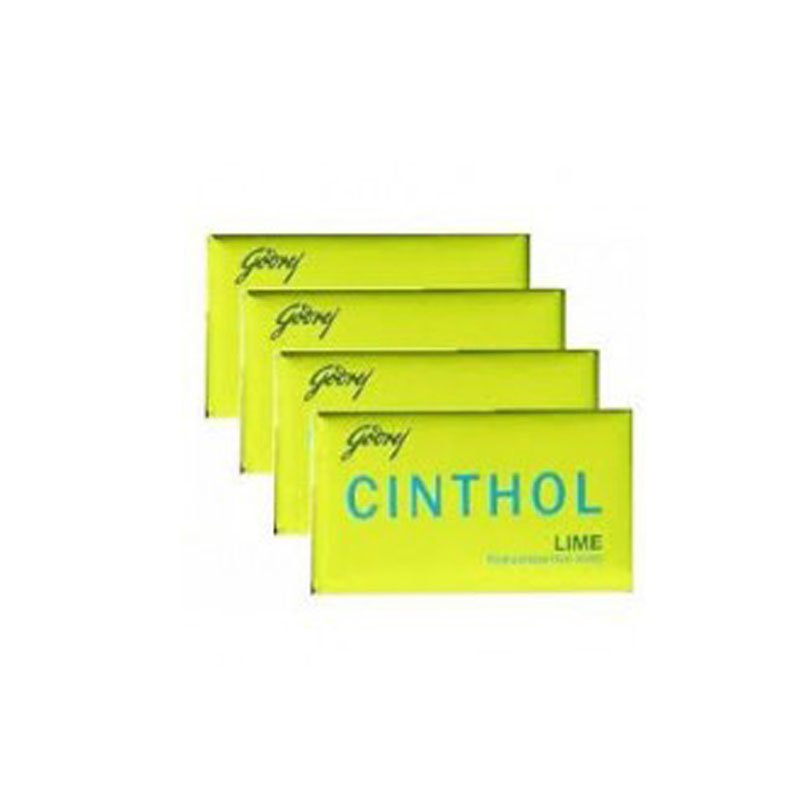  Cinthol Lime Bath Soap - 99.9% Germ Protection 75 g Pouch ((Pack of 4))