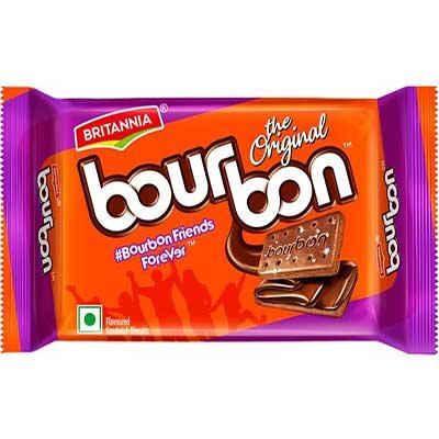  Britannia Bourbon Chocolate Cream Biscuits 60 g