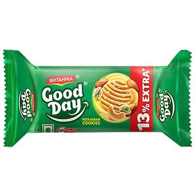  Britannia Good Day Pista Badam Cookies 60 g ((Get 7 g Extra))