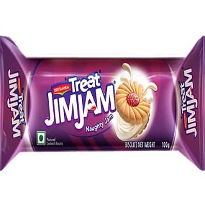  Britannia Treat Jim Jam Cream Biscuits 100 g