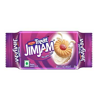  Britannia Treat Jim Jam Cream Biscuits 25 g