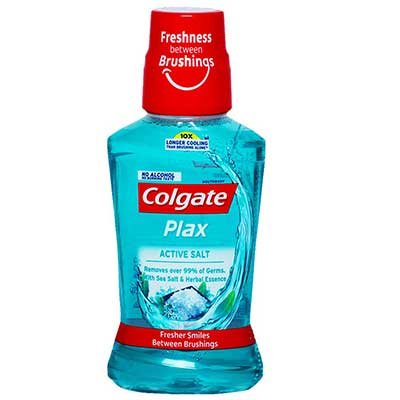  Colgate Mouthwash - Plax, Active Salt 250 ml