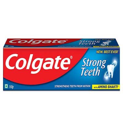  Colgate Strong Teeth Anticavity Toothpaste With Amino Shakti 150 g