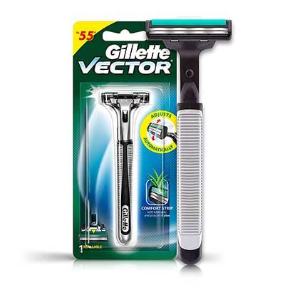  Gillette Vector Plus - Manual Shaving Razor 20 g