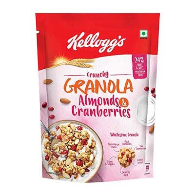  Kelloggs Crunchy Granola Almonds and Cranberries 460 g