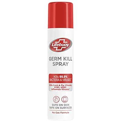  Lifebuoy Antibacterial Germ Kill Spray - Safe On Skin, Safe On Surfaces, No Gas 75 ml