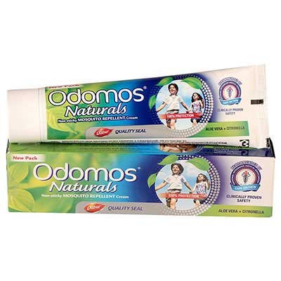  Odomos Naturals Non-Sticky Mosquito Repellent Cream 100 g Carton