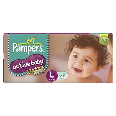  Pampers Active Baby Large - 50 Diaper Pants 50 pcs Pouch