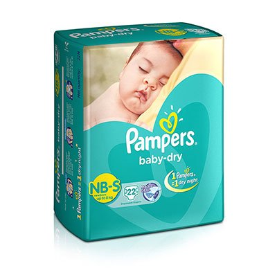  Pampers Baby Dry Small - 22 Diapers 22 pcs