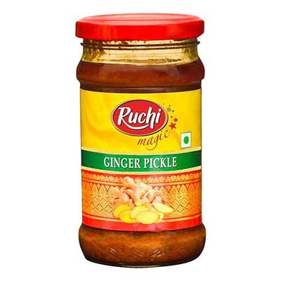  Ruchi magic Ginger Pickle 300 g Bottle