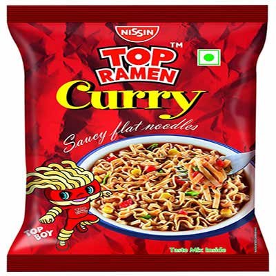  Top Ramen Noodles - Curry Veg 70 g Pouch