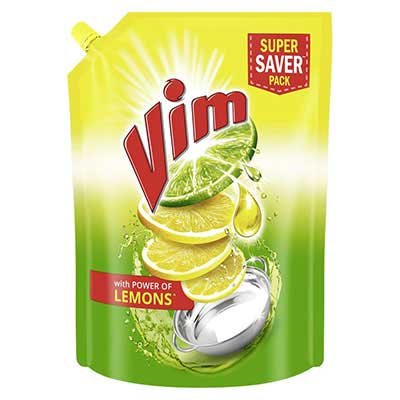  Vim Dishwash Liquid Gel Lemon Refill 500 ml Refill Pouch (Pouch)